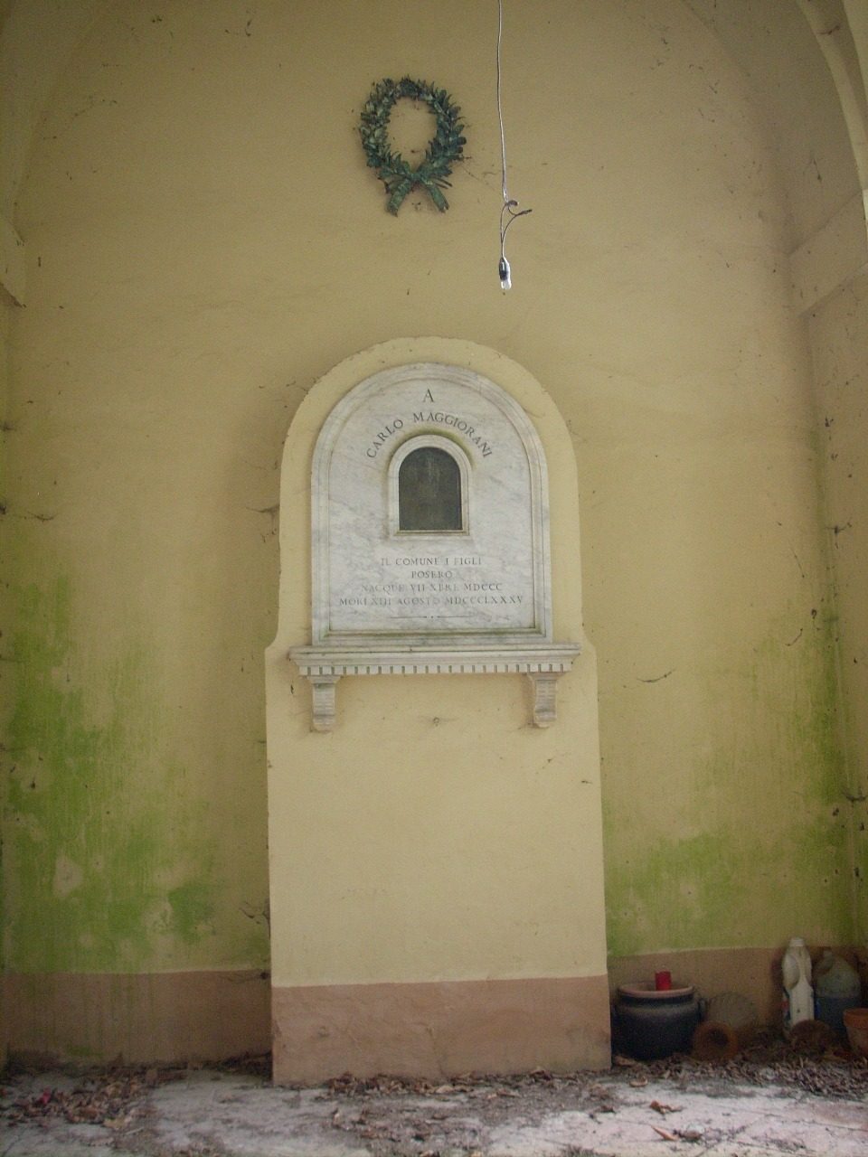 Carlo Maggiorani's tomb, Cimitero dei Cappuccini, Campagnano, Italy - 03.JPG